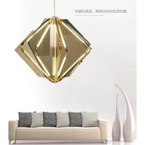 Creative glass tube decoration chandelier club hall restaurant living room home LED chandelier