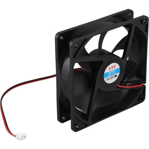 92mm x 25mm 24V 2Pin Sleeve Bearing Cooling Fan for PC Case CPU Cooler
