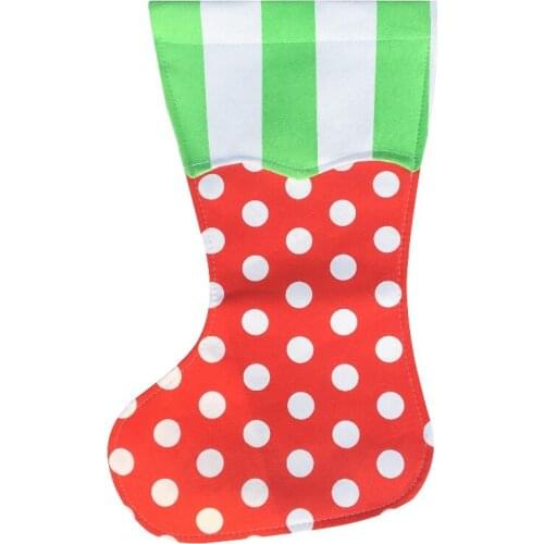 200pcs/lot Christmas Stocking Garden Flag monogram high quality 2 colors mixed outdoor decoration yard flags