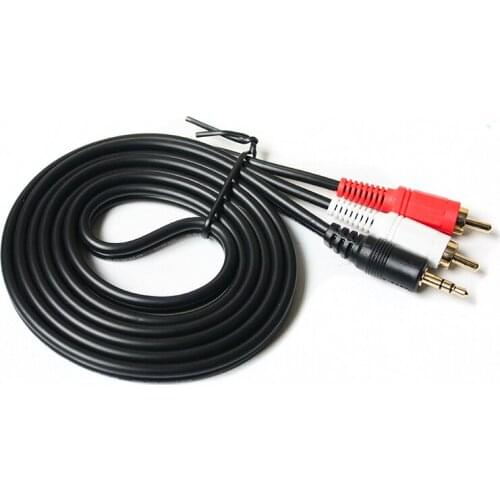 AV Cable 3.5mm to 2RCA Jack Audio Cables RCA Aux Cable 1.5mStereo RCACable,3.5MM AUX to 2 RCA Audio Calbe