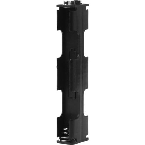 Battery Holder 4 x AA Long Strip Back Case 6V Dual Layers Double-sided Box 9V Button Plastic Storage Container Soldering Connec