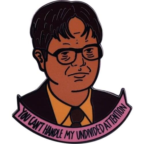 Dwight Schrute amazing quotes lapel pin The Office comedy collection