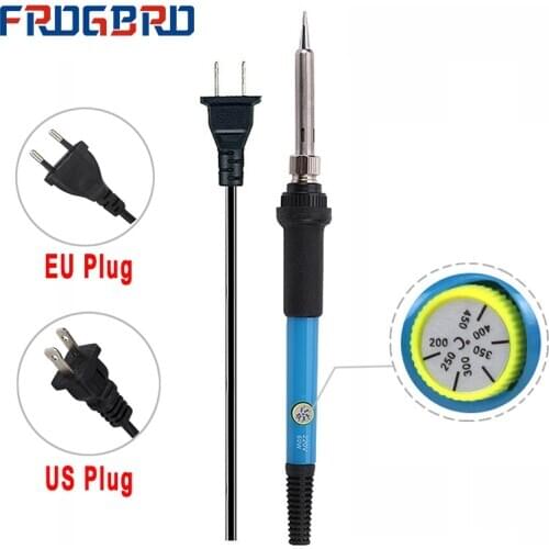 220V/110V Electric Soldering Iron 60W Adjustable Temperature Welding Solder iron Wood Burning Pen Heat Pencil Tips Repair Tool