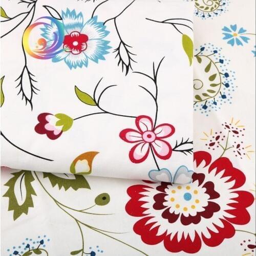 Haisen Printed Cotton Linen Fabrics For Quilting Sewing DIY Sofa Table Cloth Furniture Cover Tissue Curtain Bag Cushion,Material