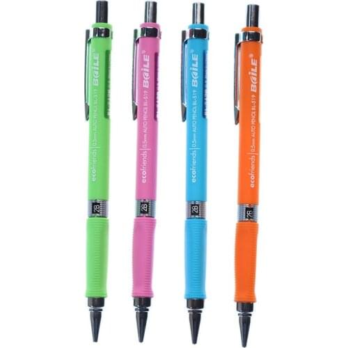 4pcs / Set, Press The Plastic Activity Pencil Simple 2B Study Stationery Writing Painting ChildrenS Gift 0.5/0.7mm