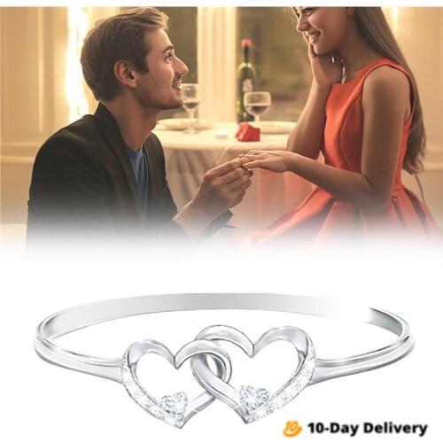 Rings Zircon Double Peach Heart Rings for Couple 2021 Trendy Anniversary Party Gift Jewelry Accessories Anillos Bague Drop Ship