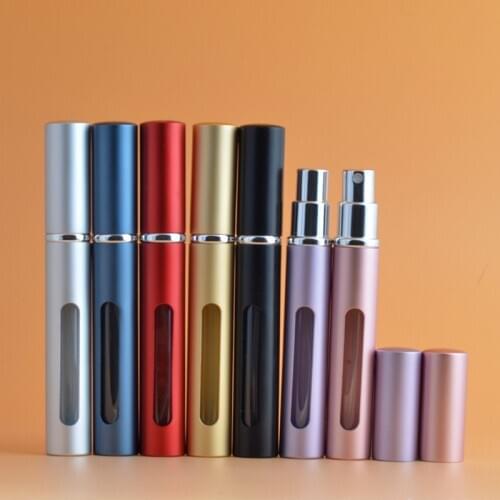 Colorful 5ml Mini Empty Refillable Perfume Bottle Atomizer Portable travel Scent Pump spray Bottle Cosmetic storage container