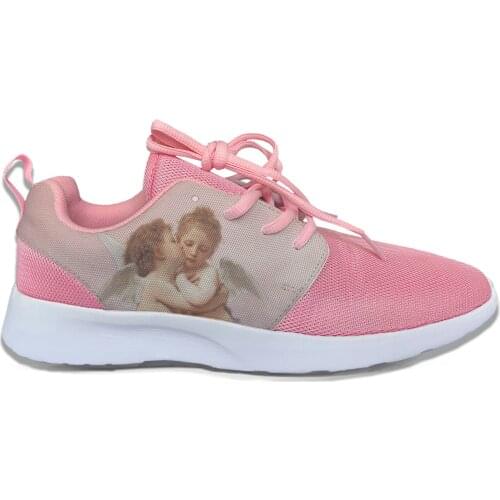 Cartoon Angle Hot Cute Kawaii Funny Fashion Sport Running Shoes Lightweight Breathable 3D Print Female Girl women Mesh Sneakers