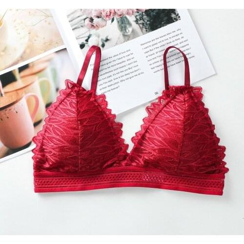 Lace Crop Tops For Women Underwear Bra Fashion Strapless Bra Push Up Bras Plus Size Lingerie Breathable
