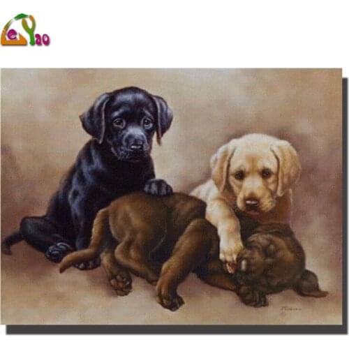 Labrador Art Puppy Diamond Embroidery Sale Pictures Rhinestones Full Square Diamond Painting dog Diamond Mosaic Children Gift