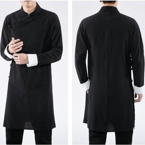 Summer IP MAN cotton&linen Chinese style costume Wing Chun kung fu martial arts suits clothing taoist robe Crosstalk gown