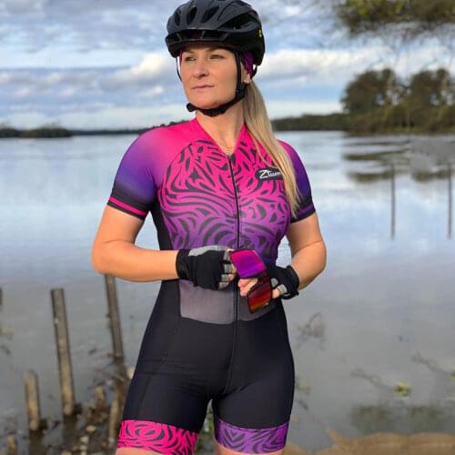 Summer Triathlon Jumpsuit Coverall Bike Running Little Monkey Cycling Clothing Short Sleeve Bicycle Jersey SetSkinsuit MTB Suit