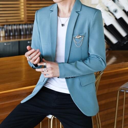 2021 business Suit Jacket Fashion Print Men Blazer Best Selling Slim Fit Casual Blazer Homme Coat Hip Hop Singer Flower Blazers