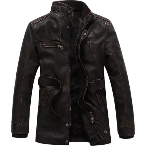 2016 New brand motorcycle leather jackets men slim leather jacket youth mens leather Autumn Winter jacket mens coat #9111