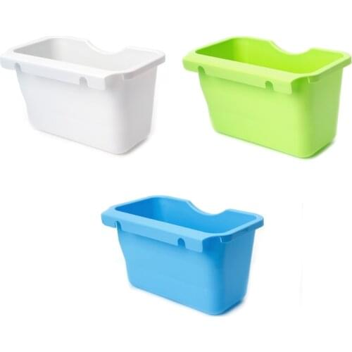 Plastic Kitchen Cabinet Door Hanging Trash Garbage Can Bin Rubbish Container