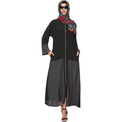 Real Shot Elegant and Beautiful Womens Fashion Long Sleeve Plus Size Dress Muslim Robe Islamic Muslimdress Middle Eastern