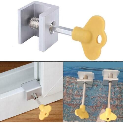 Adjustable Sliding Sash Stopper Anti-theft Kids Security Cabinet Window Lock