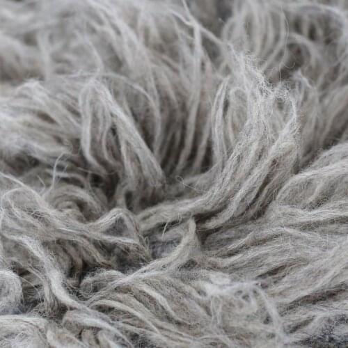 Grey Blush Flokati Wool Rug Newborn photography prop Greek Wool fur rug basket filler blanket Baby flokati rug Backdrop Blanket