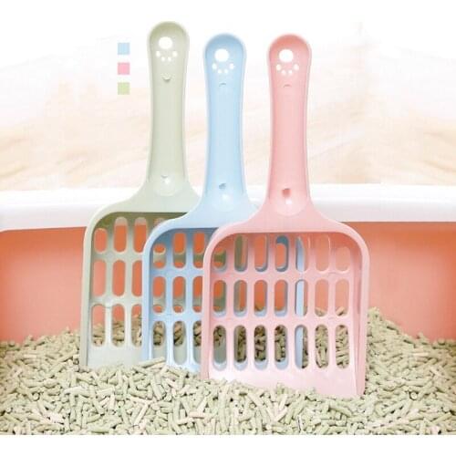 Candy Color Cat Litter Scoop Creative Modern Ergonomic Handle Deep Shovel Cat Sand Shovel Use Easy Pet Cleaning Tools Supplies