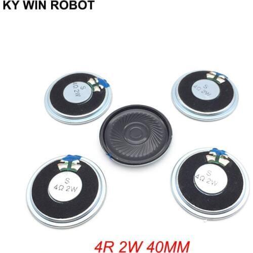 5pcs/lot New Ultra-thin Mini speaker 4 ohms 2 watt 2W 4R speaker Diameter 40MM 4CM thickness 5MM