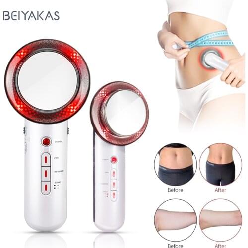Ultrasonic 3 in 1 Cavitation EMS Slimming Massager Fat Burner Cellulite Skin Care Infrared Fat Removal Therapy Beauty Apparatus