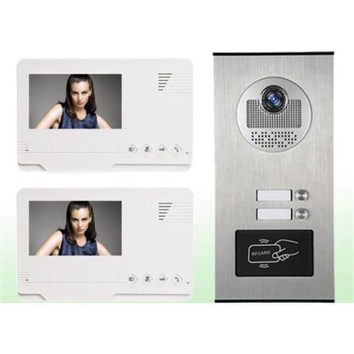 4.3 Inch 700TVL ID Card Access Control 1V2 Intercom Video Door Phone