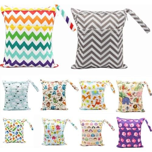 Zipper Large Capacity Waterproof Dust-Proof Storage Bag Cartoon Printed Multi-color Fashion Bags