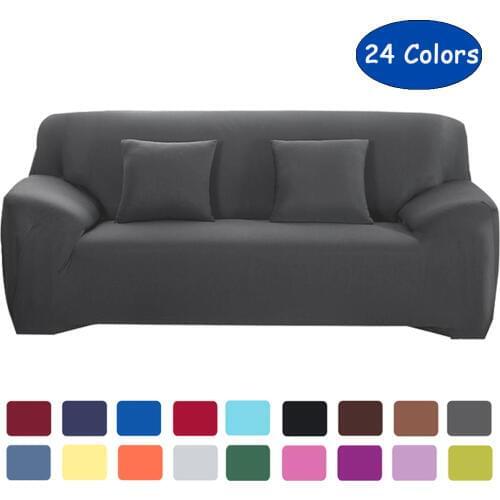 24 colors for choice Solid color Sofa cover stretch seat couch covers Couch cover Loveseat Funiture all warp Towel slipcovers