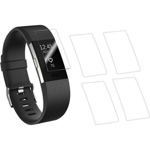 5pieces Anti-scratch Ultra Thin HD Clear Protective Film Guard For Fitbit Charge 2 Charge2 Wristband Full Screen Protector Cover