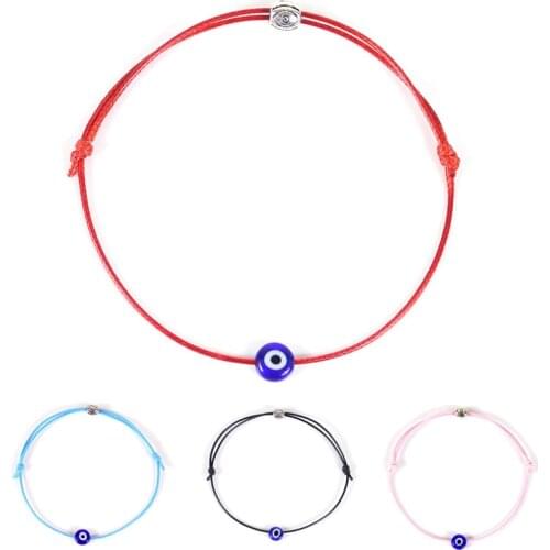 6 color hand-woven Turkish womens lucky blue eye bracelet lucky jewelry red bracelet jewelry female