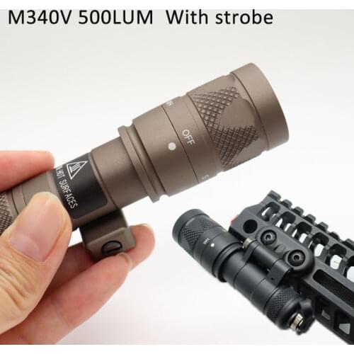 Airsoft Surefir M340 M340C M340V Tactical Flashlight Surefir Scout Light Hunting Softair Mount Weapon Light Pistol Gun light