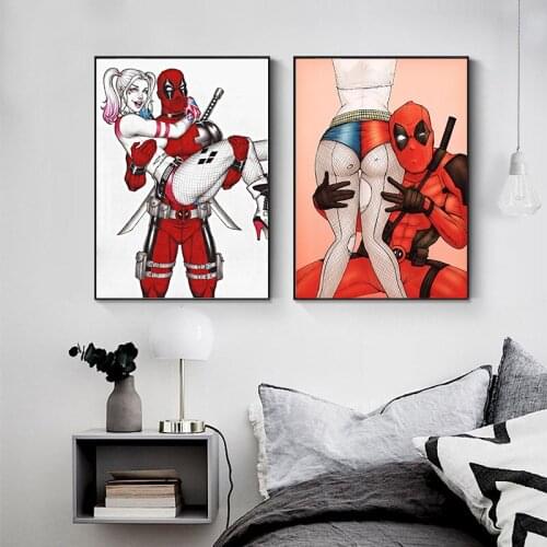 5D DIY Diamond Painting Marvel Funny Superhero Deadpool Cross Stitch Kit Full Drill Embroidery Rhinestone Mosaic Home Decoration
