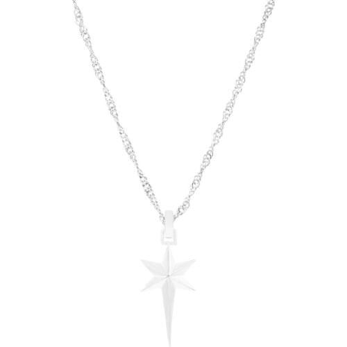 GULCE DERELI, STAR SYMBOL CHARM CHAIN NECKLACE, CHAIN NECKLACES, CHARM NECKLACES, GIFT BOX, GOLD/SILVER PLATED
