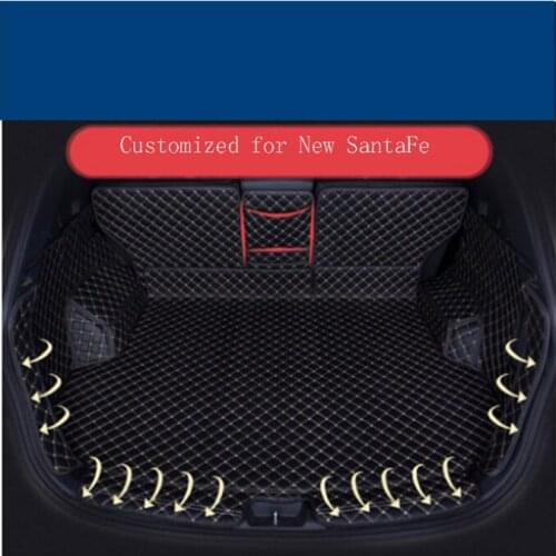 Custom car trunk mats made for Hyundai New SantaFe heavy duty anti skid high quality case car-styling carpet rugs liners (13-19)