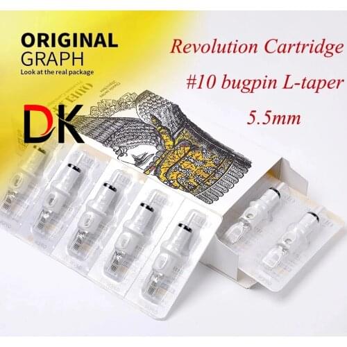 QUELLE Tattoo D Needles Revolution Cartridge Round Shader #10 (0.30mm needle) RC1003RS RC1005RSRC1007RS RC1009RS RC1014RS 20 pcs