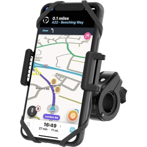 Bike Phone Mount,Bicycle Cellphone Holder Universal Anti Shake,Non-Slip Cradle for Motorcycle Handlebar with 360° Rotation