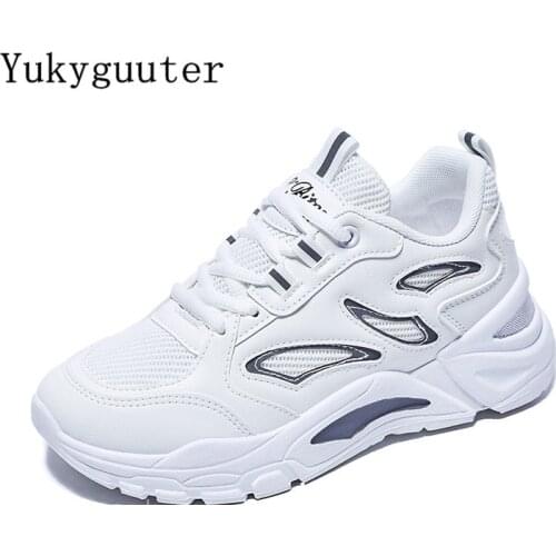 Sport Running Shoes Woman Outdoor Breathable Thick Sole Lightweight Athletic Mesh Sneakers Female Summer High Quality