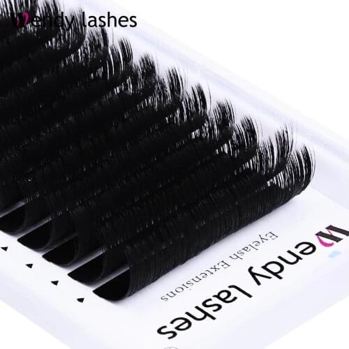Easy Fan Lashes 20MM Super Long Blooming Faux Mink Eyelashes Extension Austomatic Flowering Fast Fan Self-Making Volume Fans