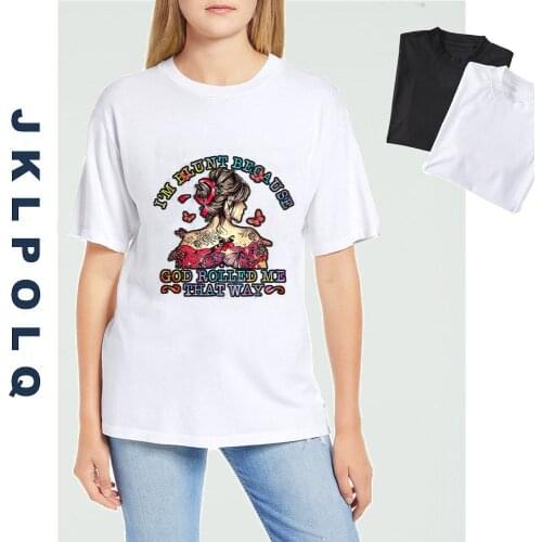 JKLPOLQ Mens T Shirt Tattoos Girl T-Shirt Funny Womens Short Sleeve Tops Retro Tee 100% Cotton