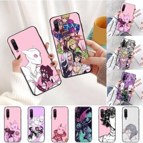 JOJO BIZARR ADVENTUR Soft black Phone Case For Xiaomi Mi A1 A2 5 6 6PLUS 8 9 SE Lite MIX 2 2S MAX 2 3 Pocophone F1