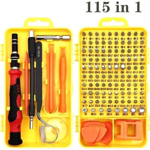 Precision Screwdriver Set 115 In 1 Screw Driver Torx Bit Set Magnetic Bits Holder Handle Phone Repair Kit Hand Tools