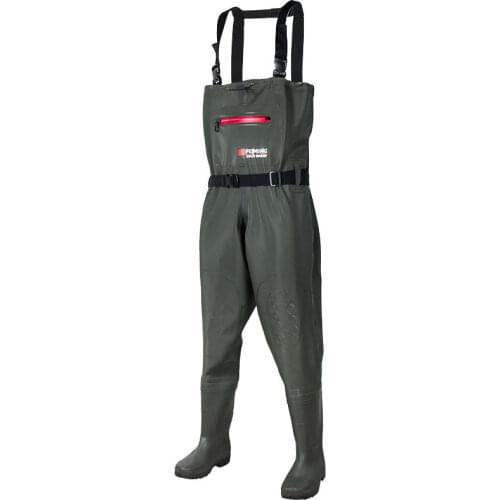 Fishing Chest Waders for Men with Boots Mens Women Hunting Bootfoot Waterproof Nylon and PVC with Wading Belt Adult Accessorie