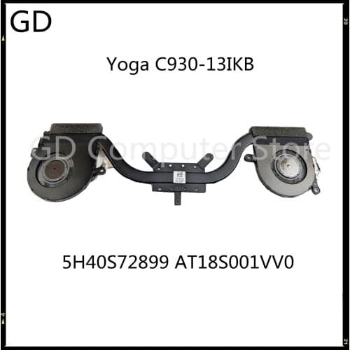 GD New Original For Lenovo Yoga C930-13IKB Laptop Heatsink With Fan 5H40S72899 AT18S001VV0 Full Tested Fast Shipping