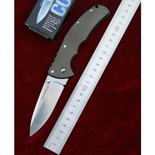 New Cold Steel Code 4 Mark S35VN Blade Aluminum Handle Outdoor Tactical Camp Hunt Survival EDC Tool Pocket Kitchen Folding Knife
