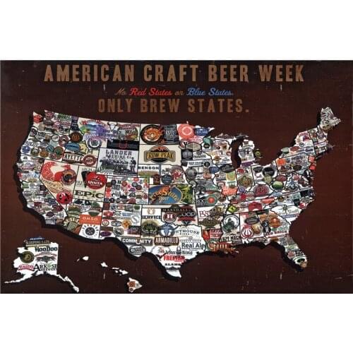 Posters Home Living Room Decoration Tin Sign Bedroom Wall Decoration Vintage Metal Plate Decor for Kitchen USA MAP Route 66