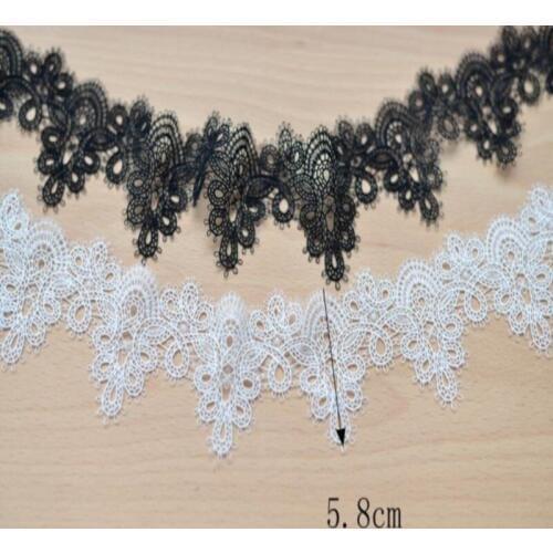 Hot-sale Soluble lace embroidery lace garment accessories do lace necklace wide 5.8cm