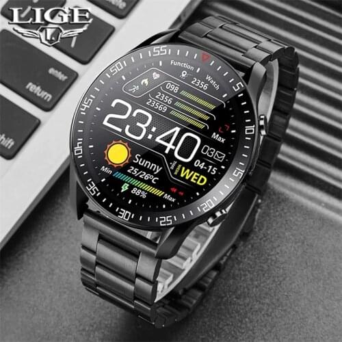 SMART WATCH LIGE 2021 men heart rate information reminder blood pressure Smart sports Watch impermea
