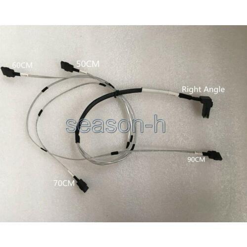 Standard SFF-8087 (Right Angle) to SATA fan out 19"/0.48M cable for controller raid