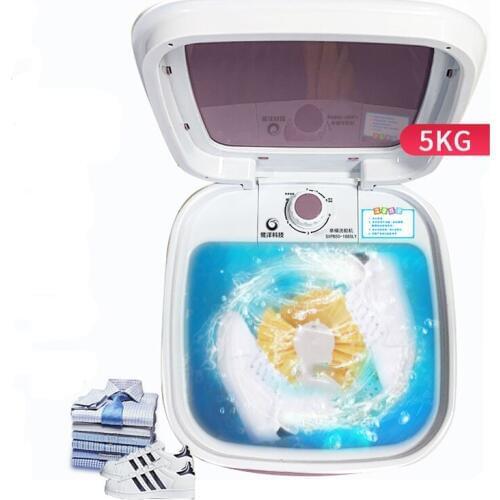 5kg Shoes Washing Machine Mini Single Tube Washer and Dryer Machine for Shoes Clothes Dual-use Clothes Washer Shoes Cleaner 220V