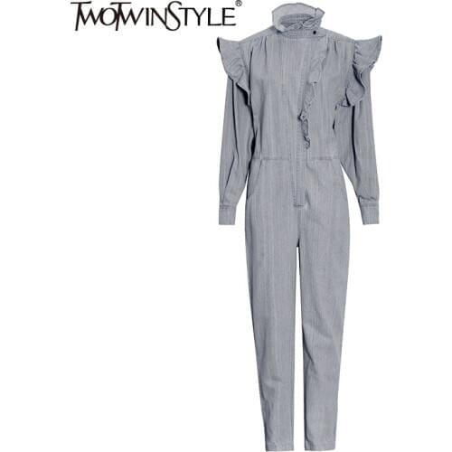 Женские комбинезоны TWOTWINSTYLE China At AliExpress